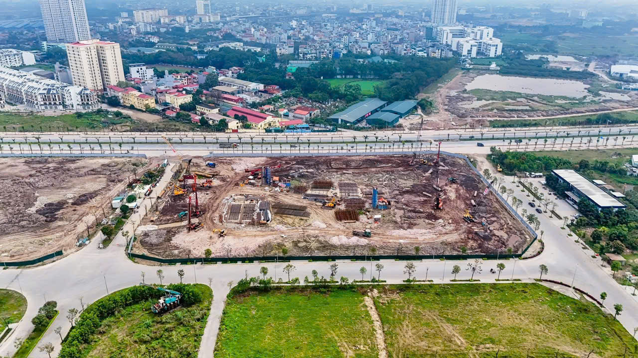 Công trường The Flame Vine HH3 nhìn từ trên cao góc 1