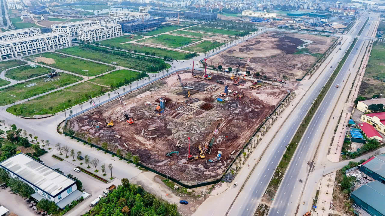 Tiến độ thi công The Flame Vine HH3 tháng 3/2026 nhìn từ trên cao