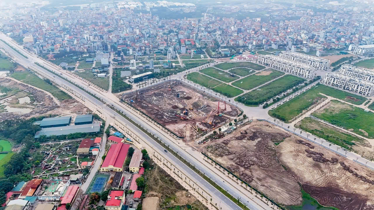 Công trường The Flame Vine HH3 nhìn từ trên cao góc 2