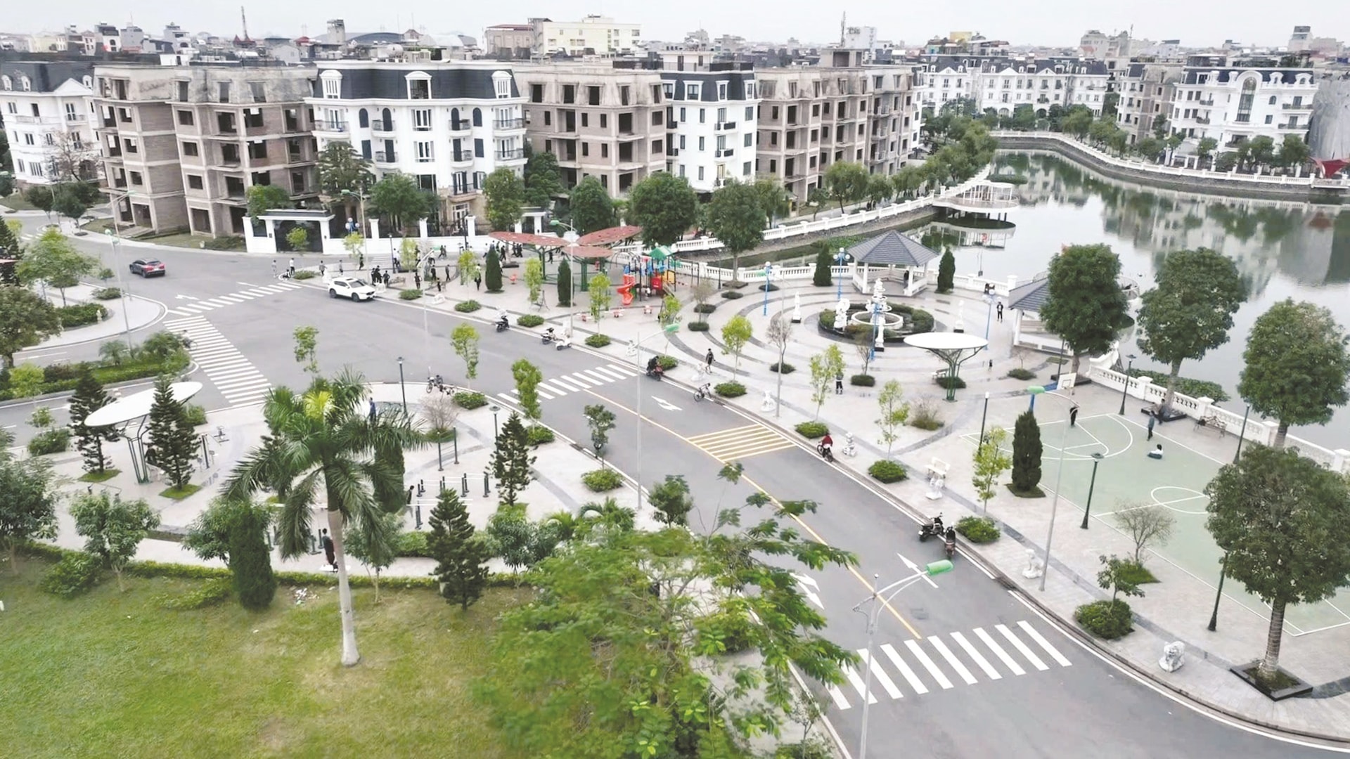 Khu vực Hoài Đức Hà Nội nhìn từ trên cao – bất động sản 2026