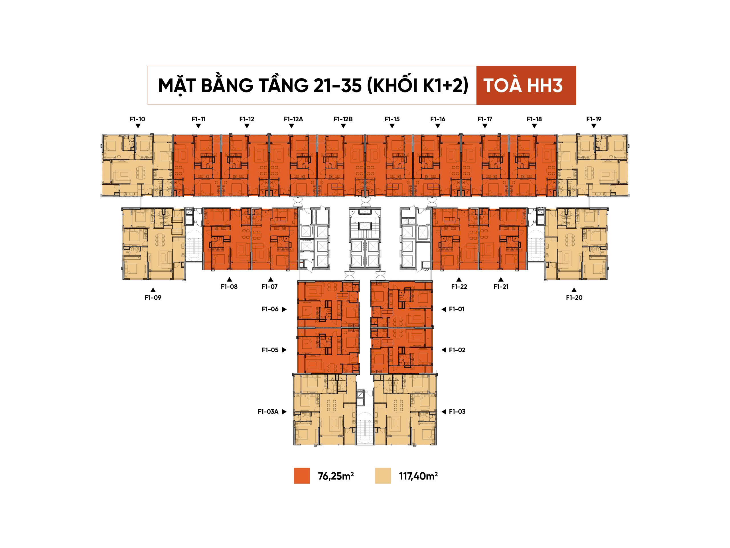 Mặt bằng tầng 21-35